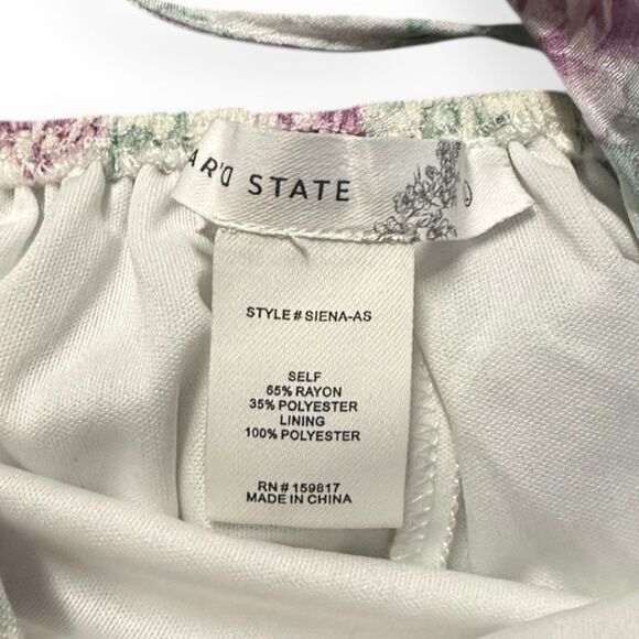 ALTAR’D STATE Women’s Libby Floral Puff Sleeve Tiered Mini Dress Size Small - Picture 3 of 4